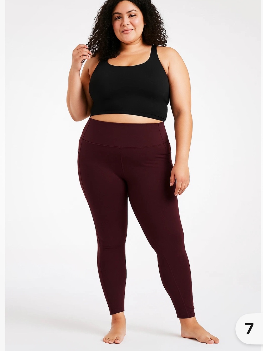 Athleta Polartec Altitude Stash Tight Fleece Legging Burgundy 428836 Size Large